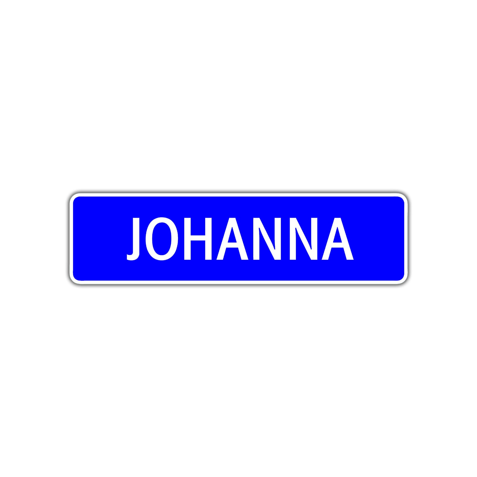 Johanna Street Metal Sign Plate