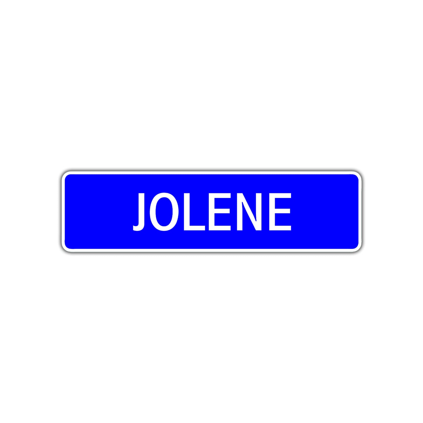 Jolene Street Metal Sign Plate