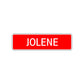 Jolene Street Sign