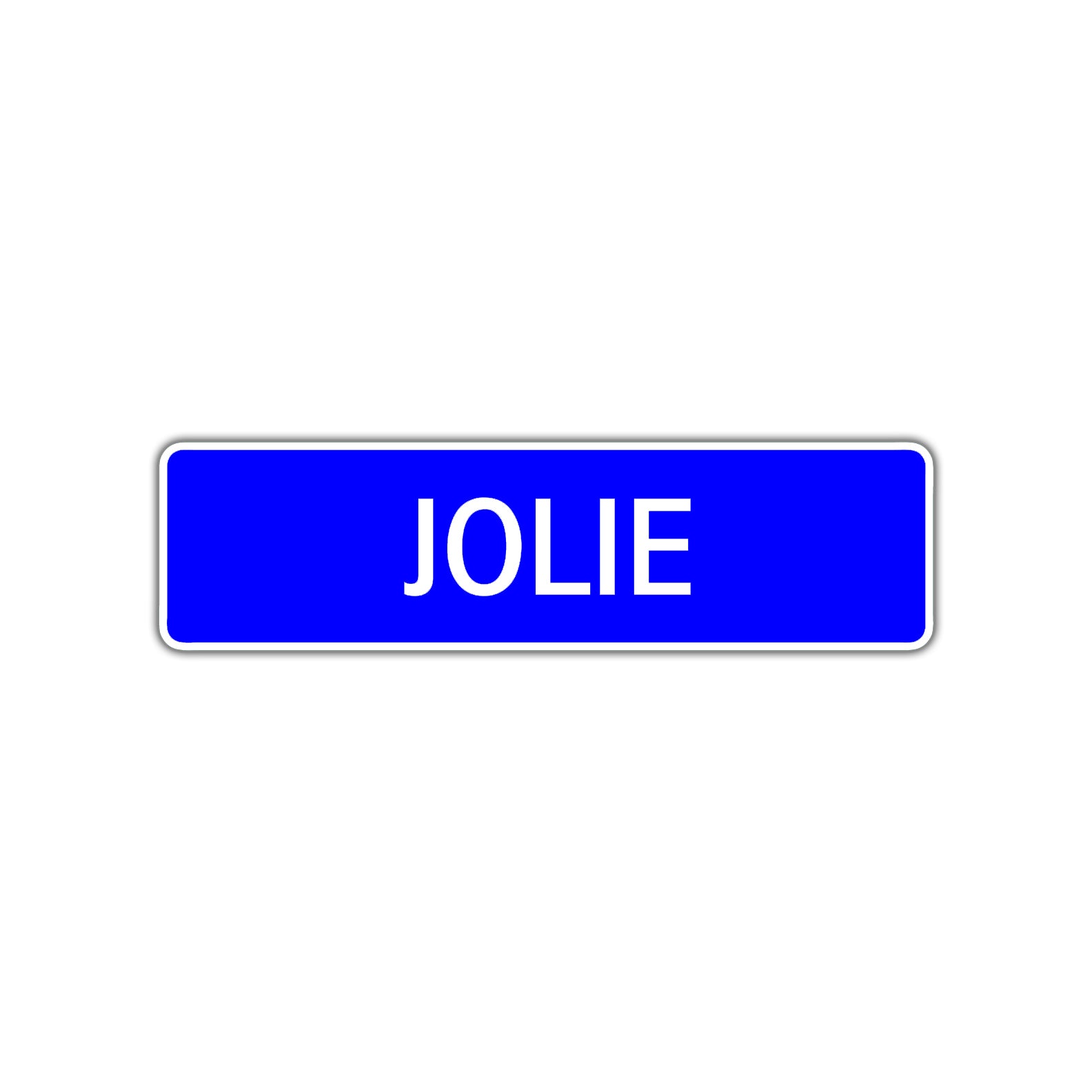 Jolie Street Metal Sign Plate