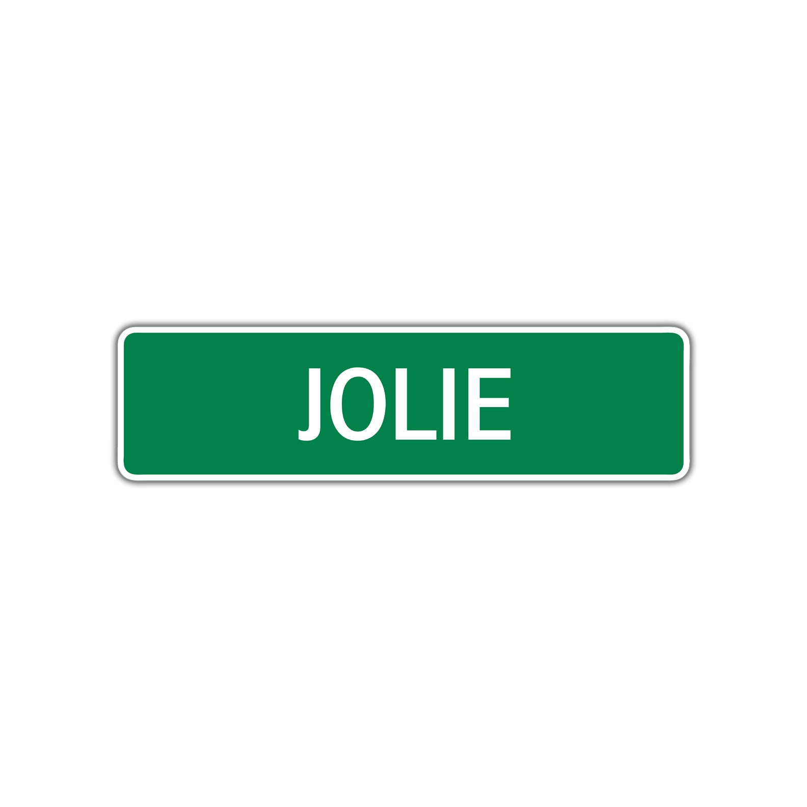 Jolie Street Sign Plate