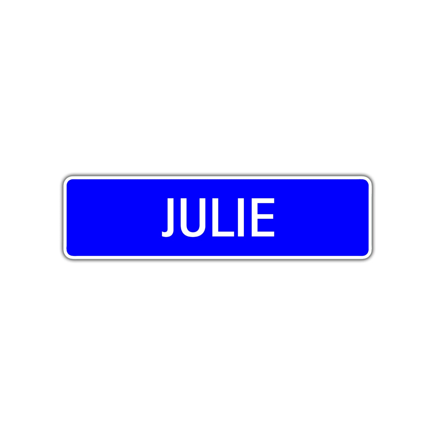 Julie Street Metal Sign Plate