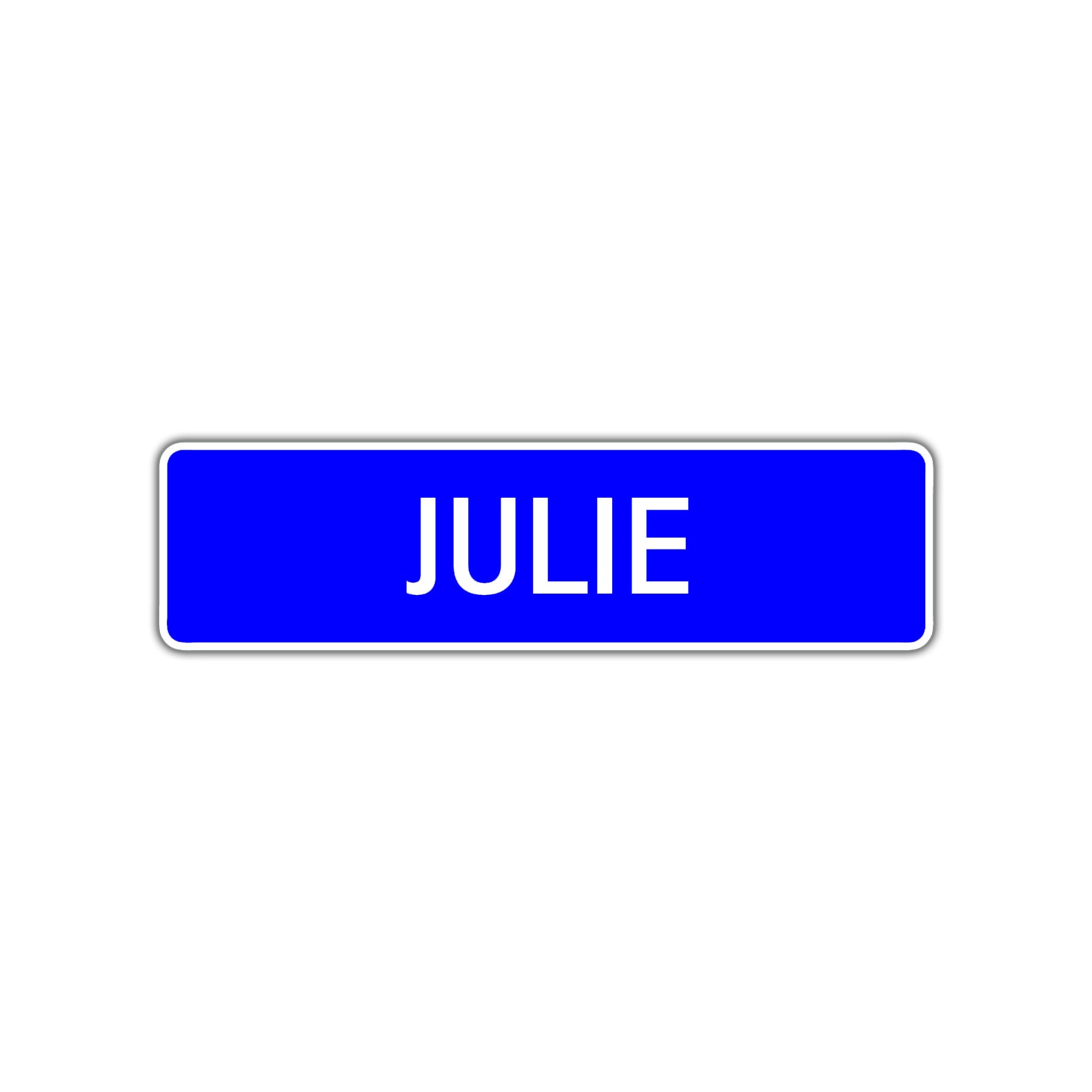 Julie Street Metal Sign Plate