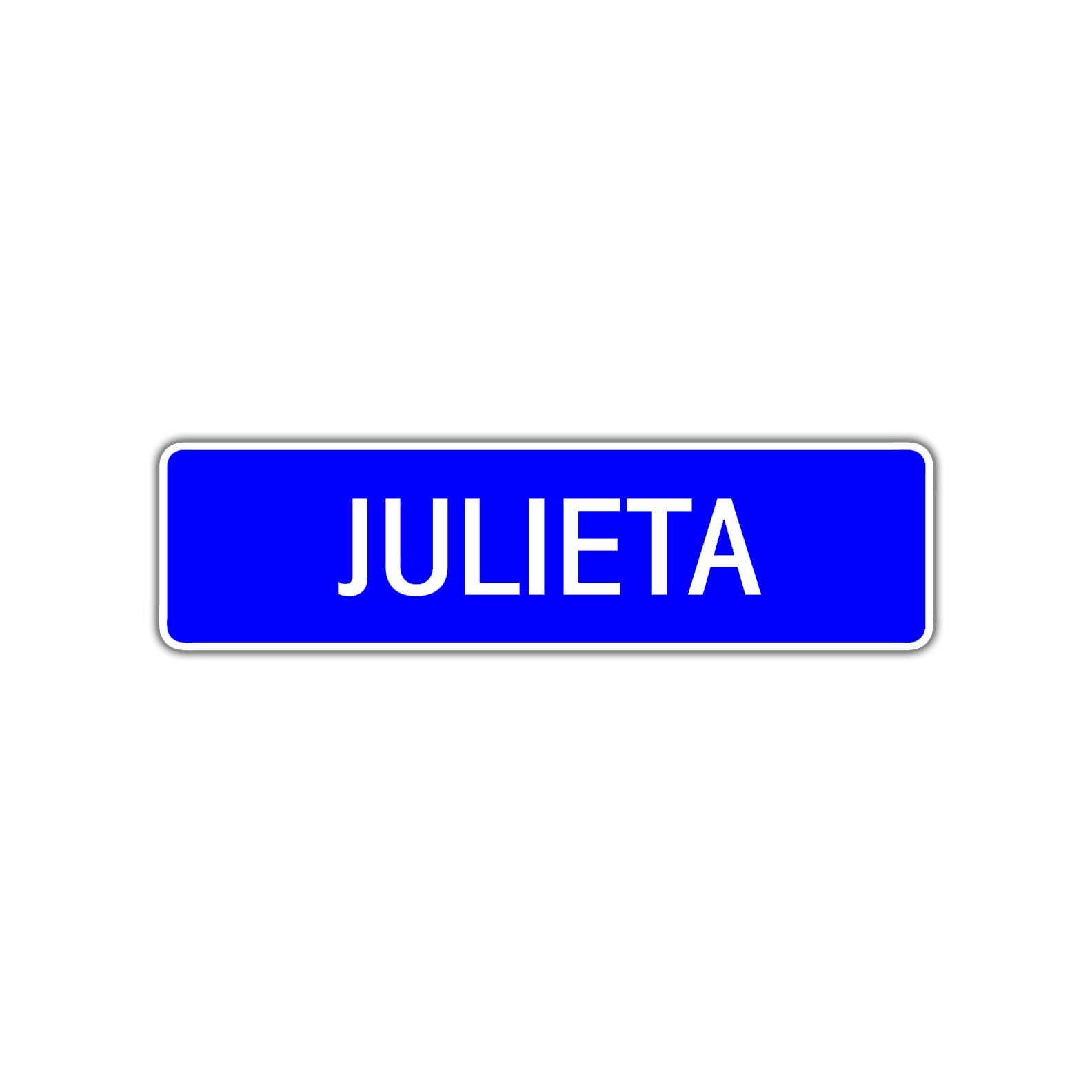 Julieta Street Metal Sign Plate