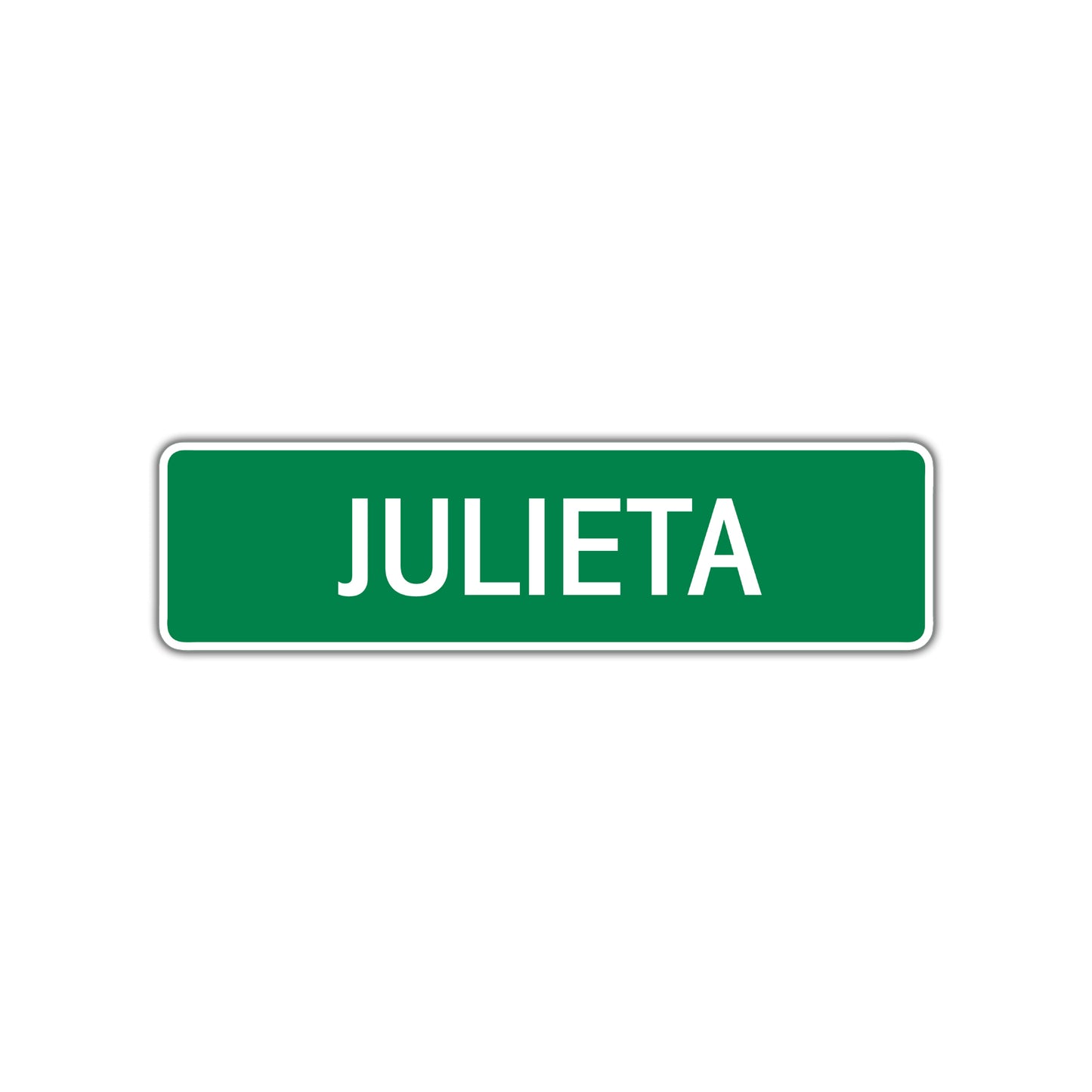 Julieta Street Sign Plate