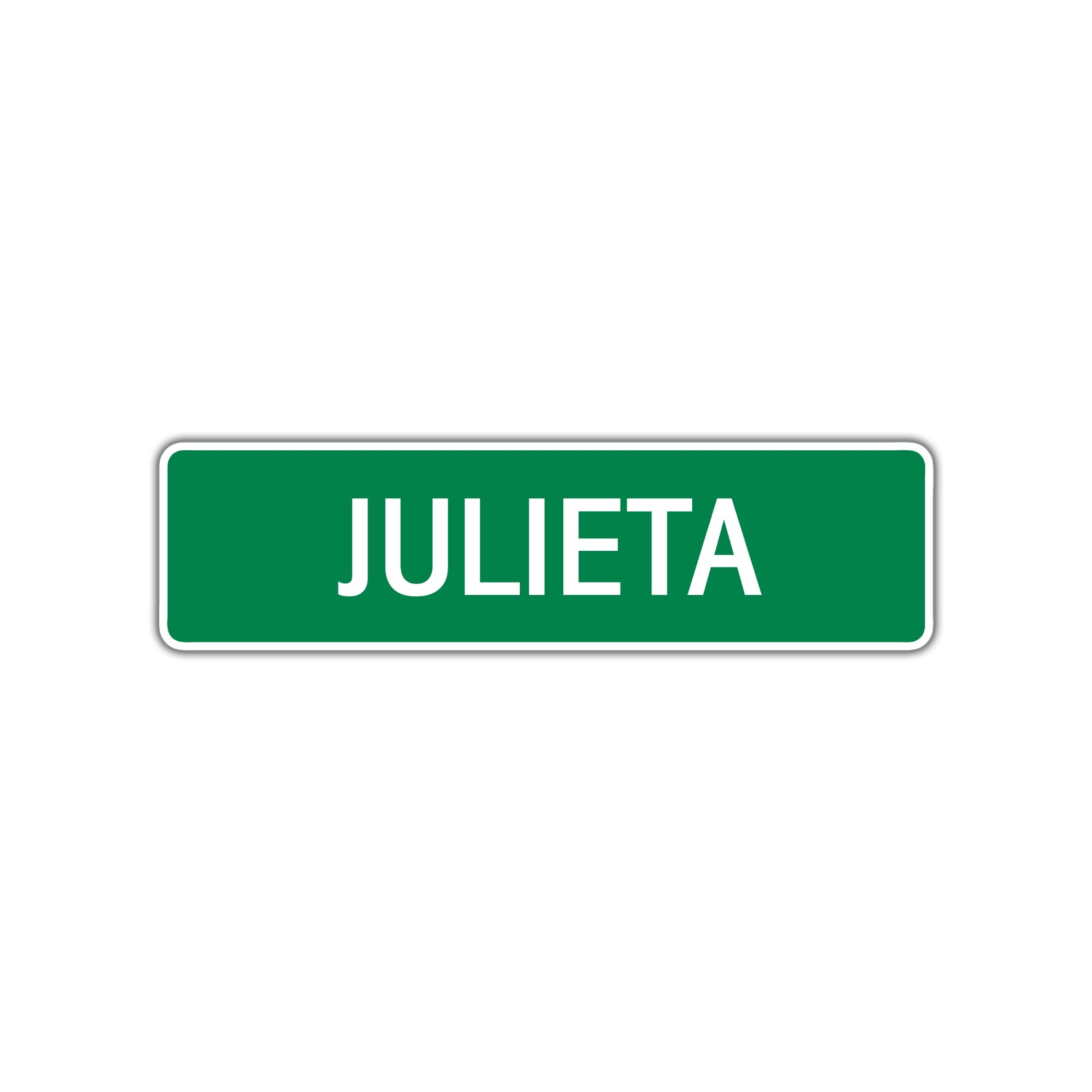 Julieta Street Sign Plate
