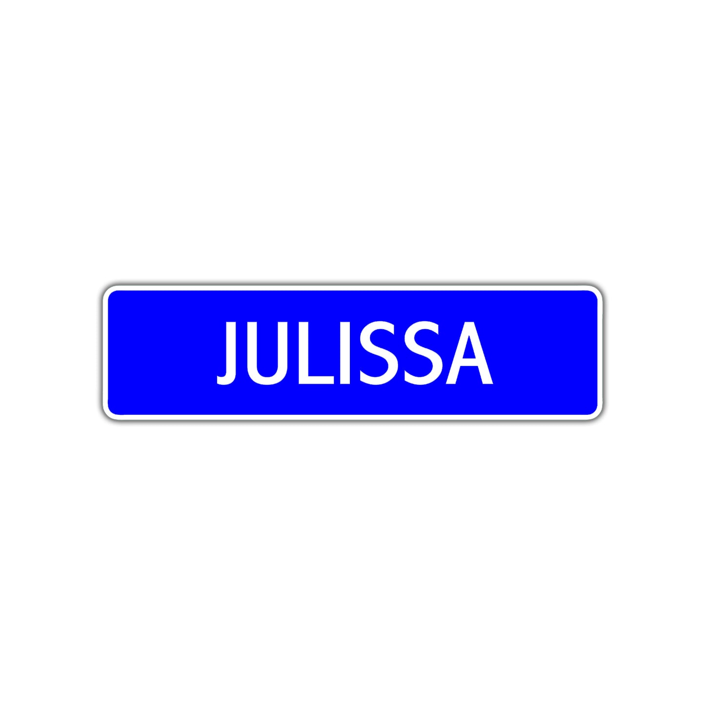 Julissa Street Metal Sign Plate