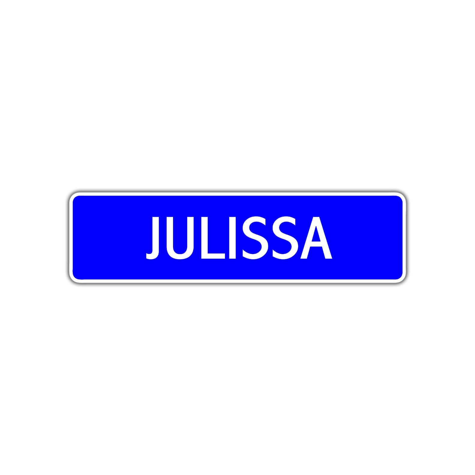 Julissa Street Metal Sign Plate