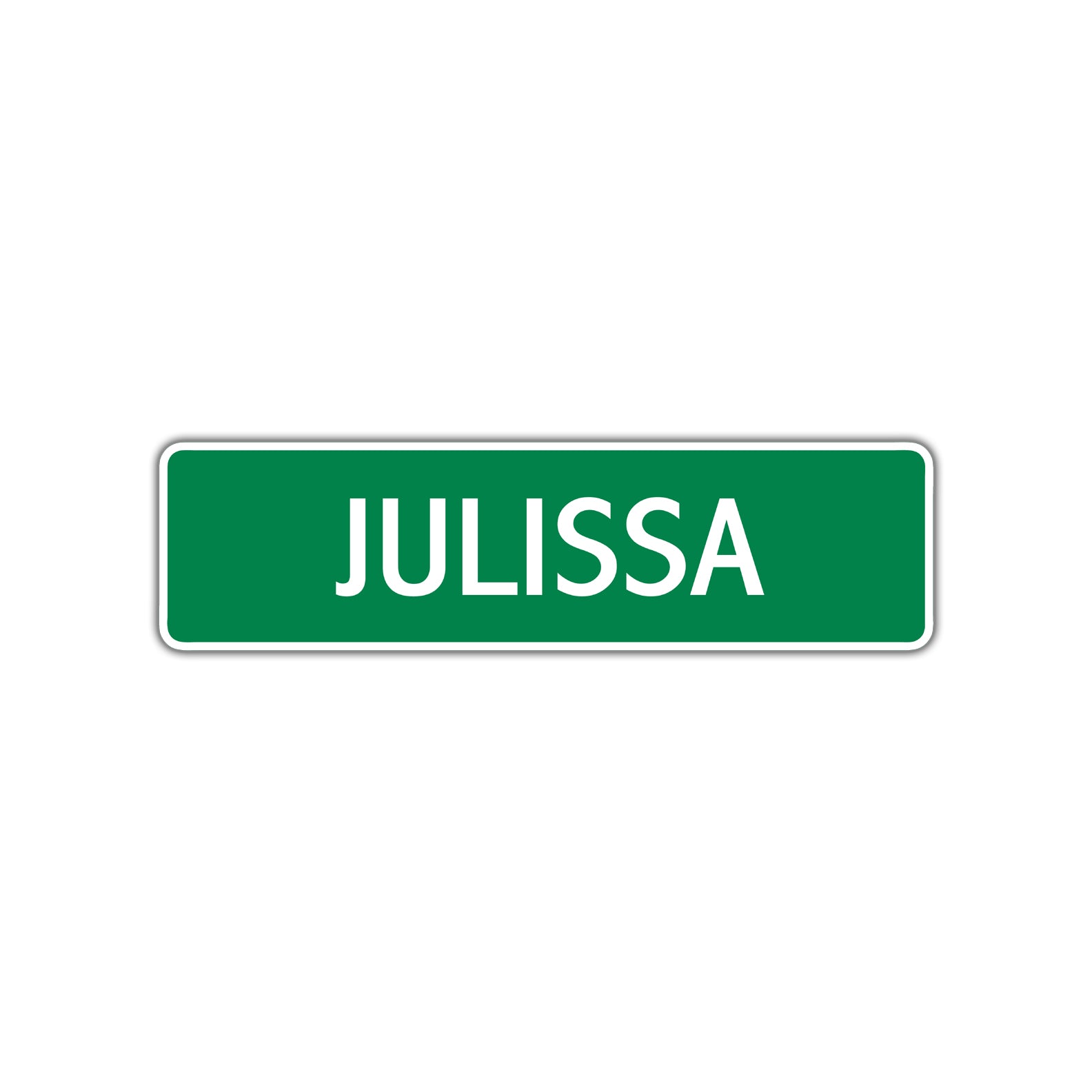 Julissa Street Sign Plate