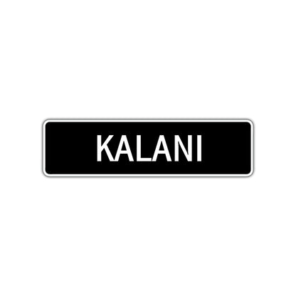 Kalani Street Metal Sign  
