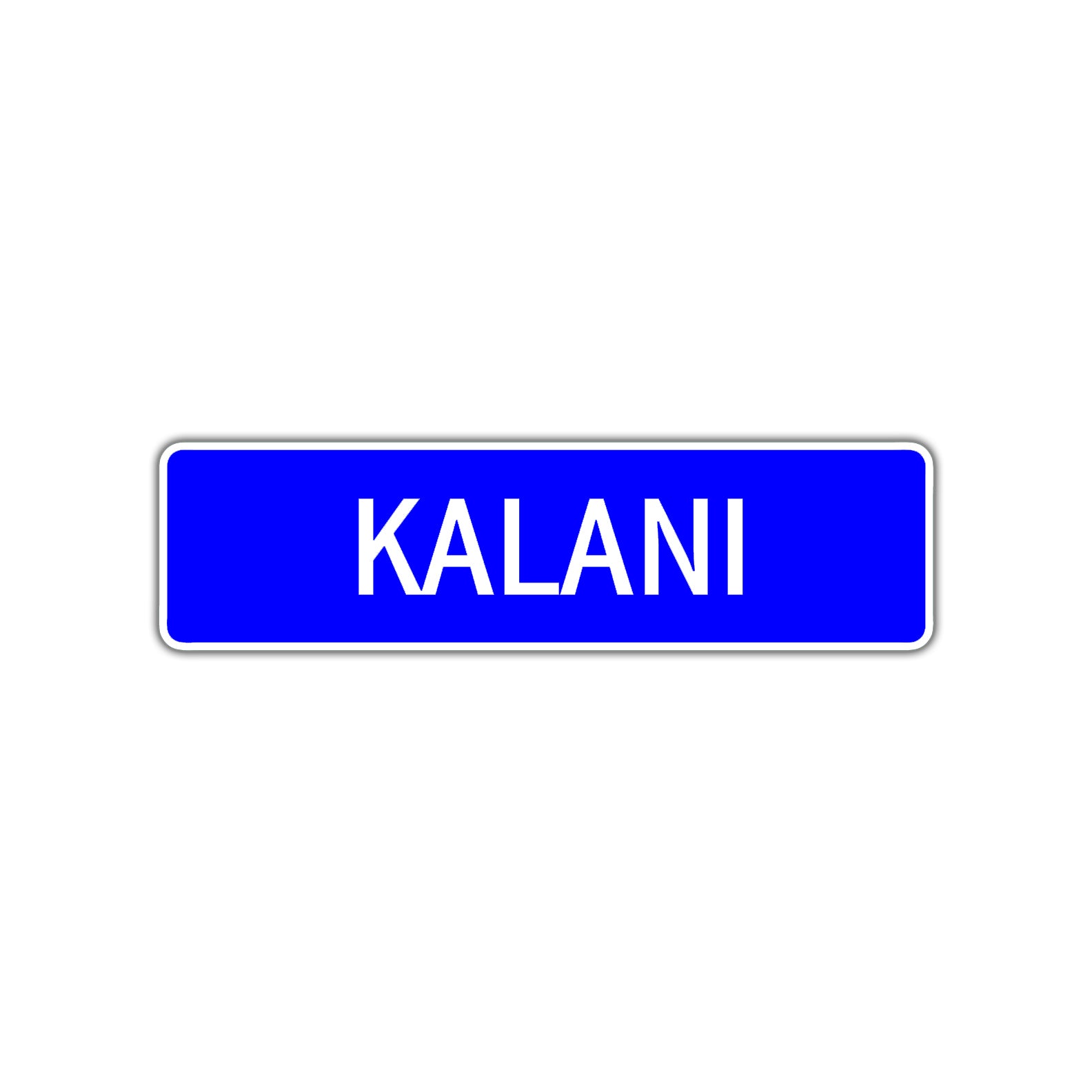 Kalani Street Metal Sign Plate