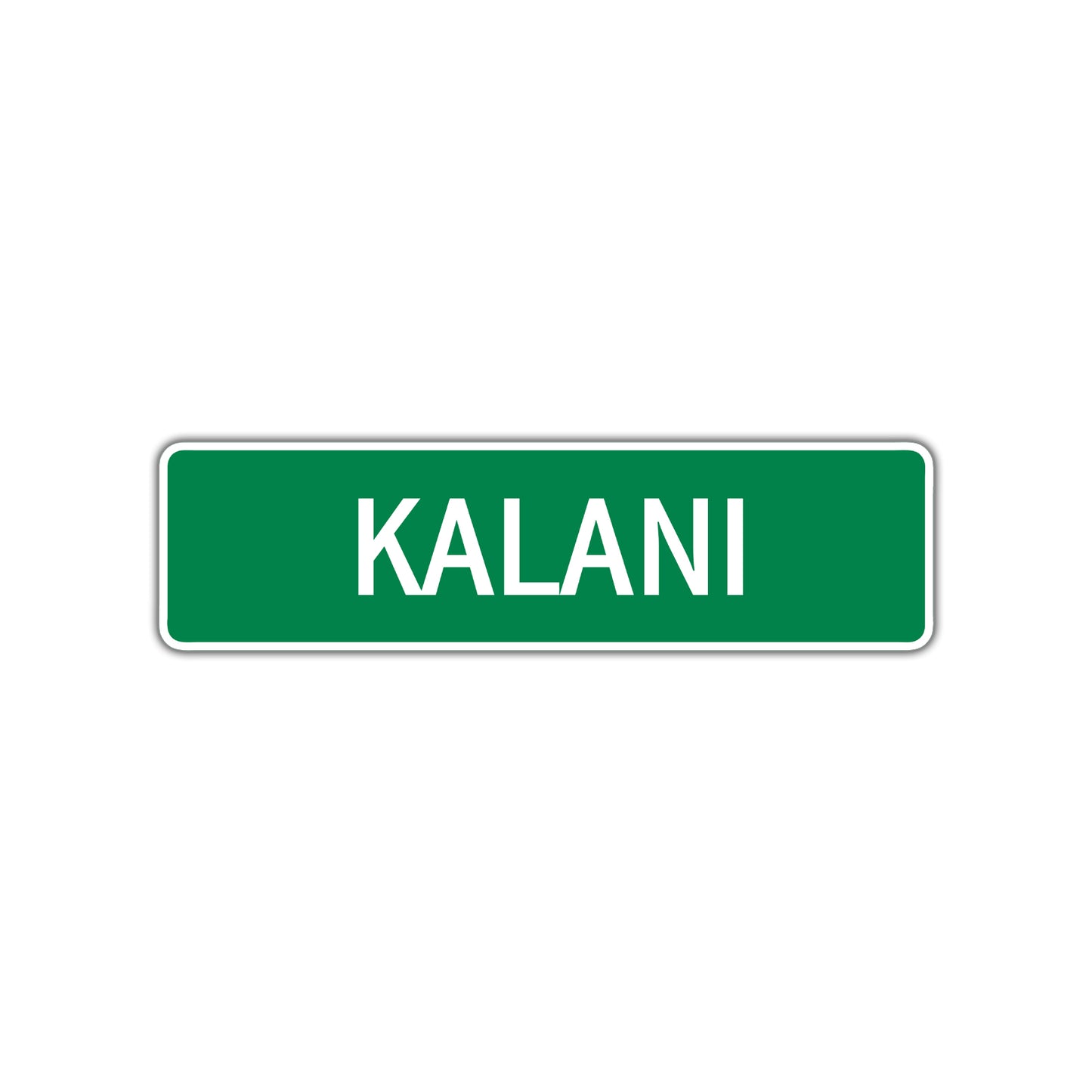 Kalani Street Sign Plate
