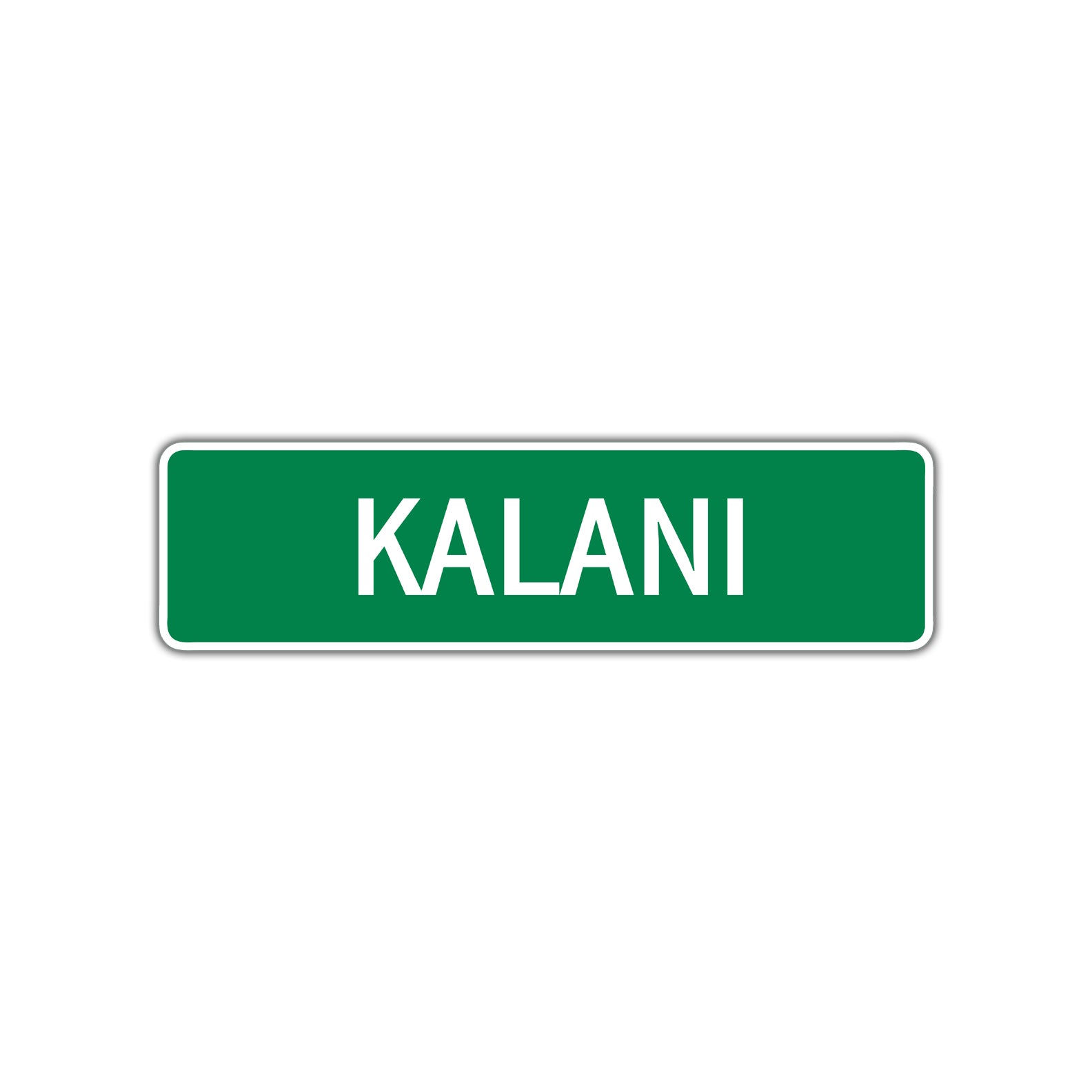 Kalani Street Sign Plate