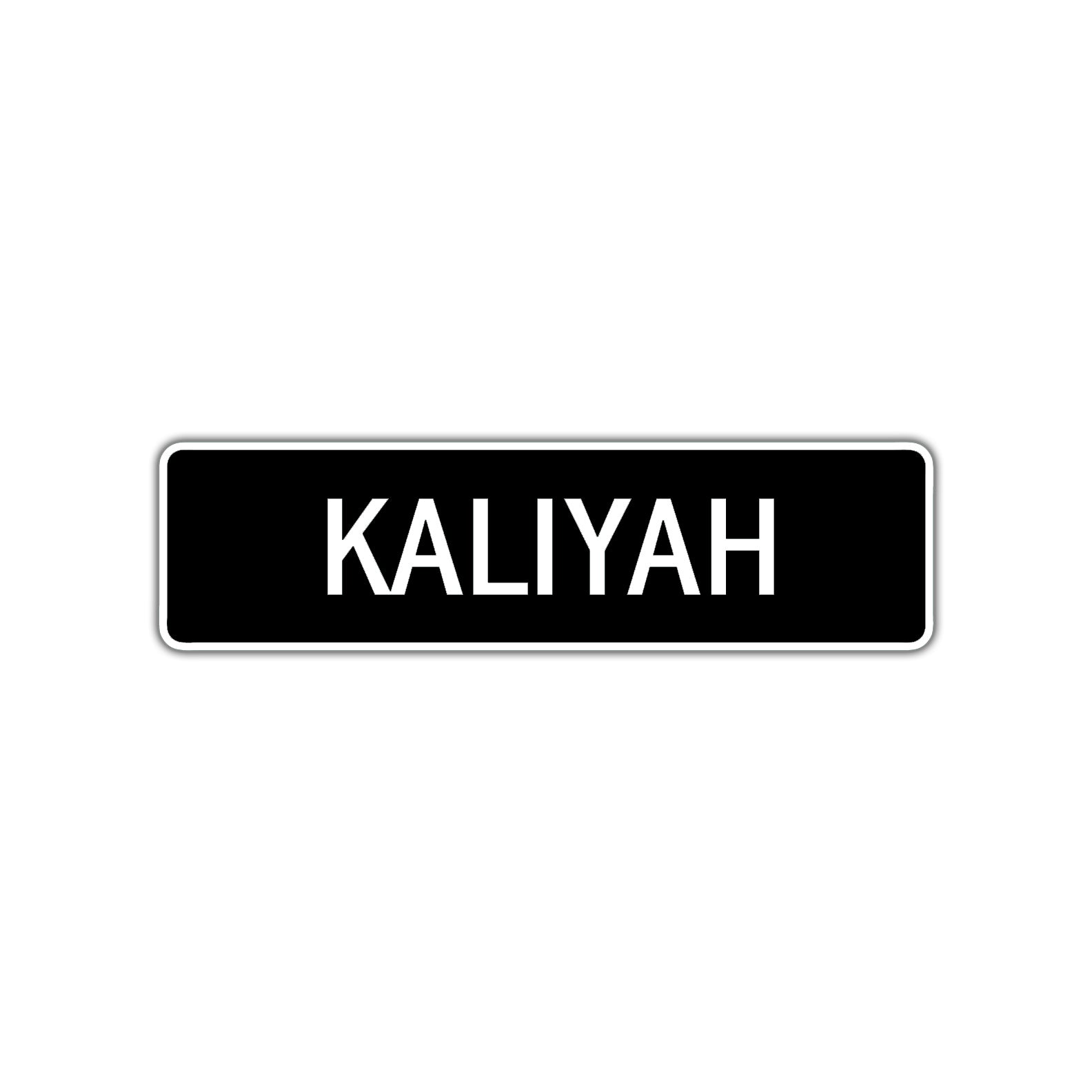 Kaliyah Street Metal Sign  