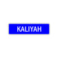 Kaliyah Street Metal Sign Plate