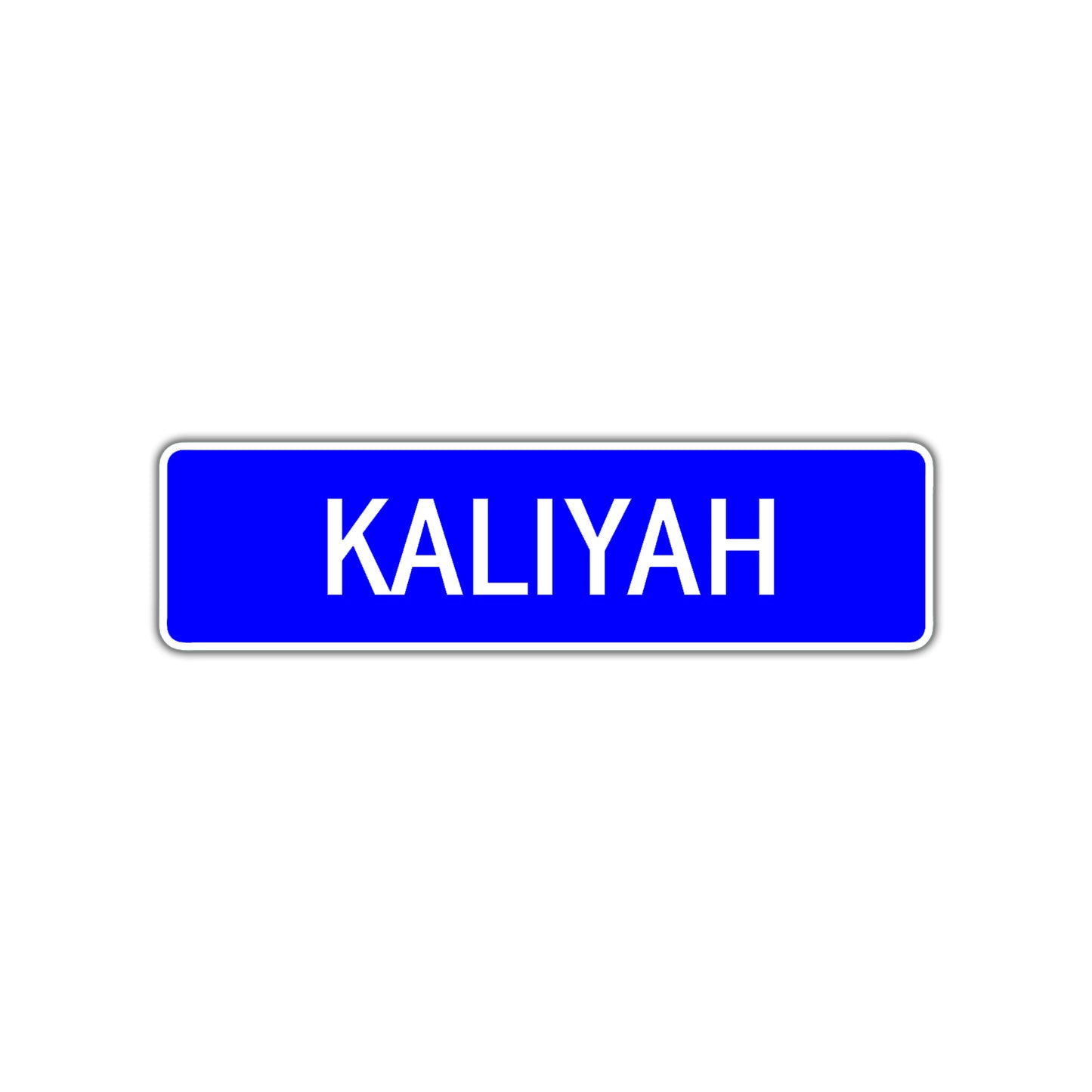 Kaliyah Street Metal Sign Plate