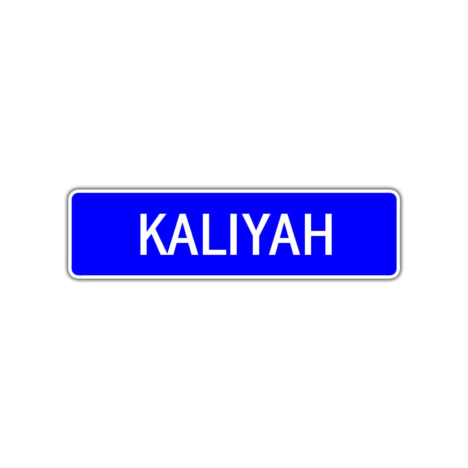 Kaliyah Street Metal Sign Plate