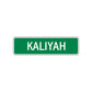 Kaliyah Street Sign Plate