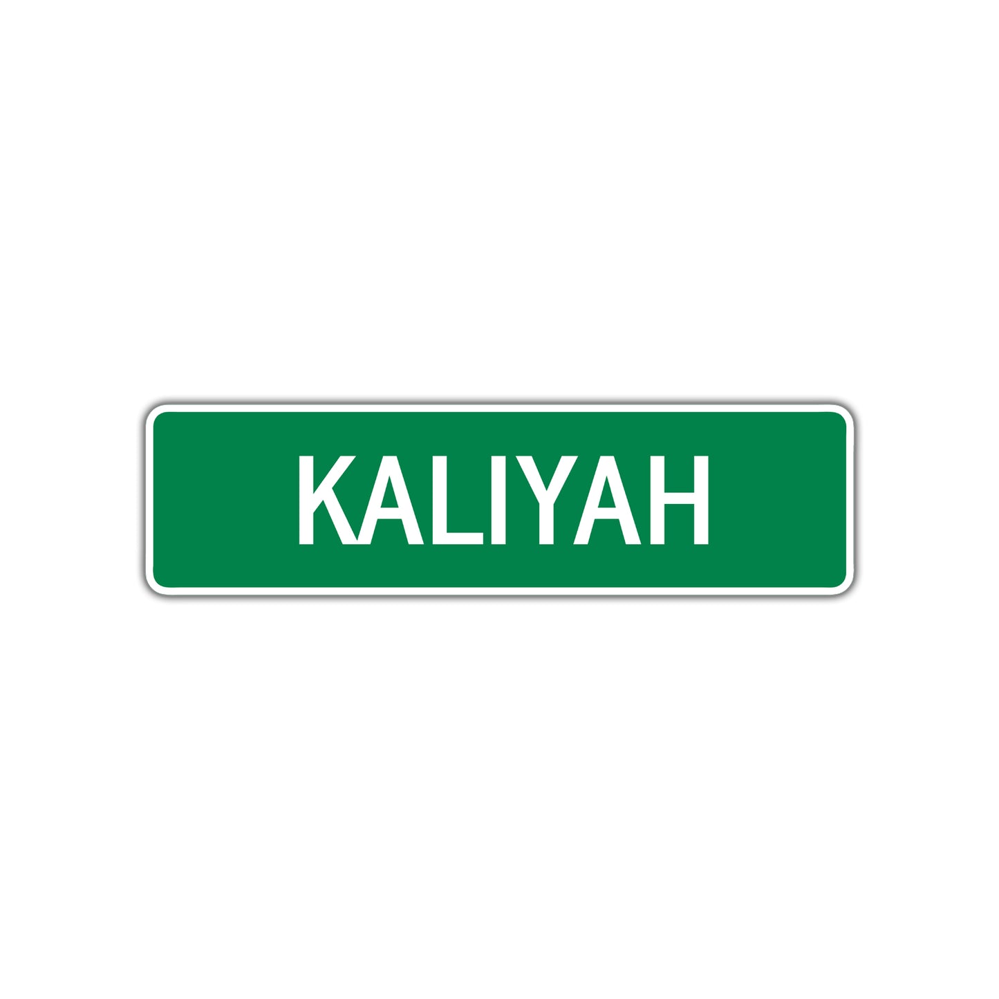 Kaliyah Street Sign Plate