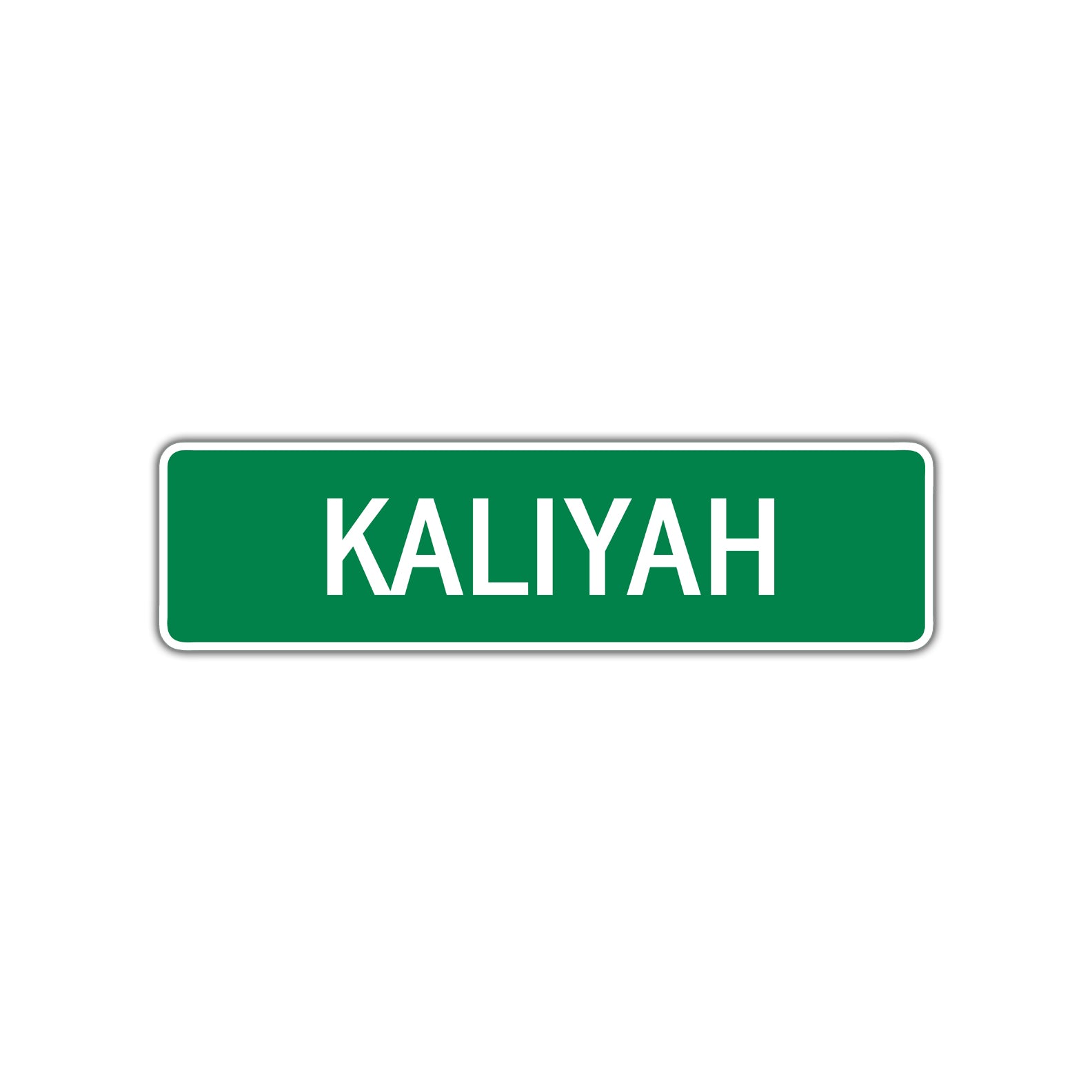 Kaliyah Street Sign Plate