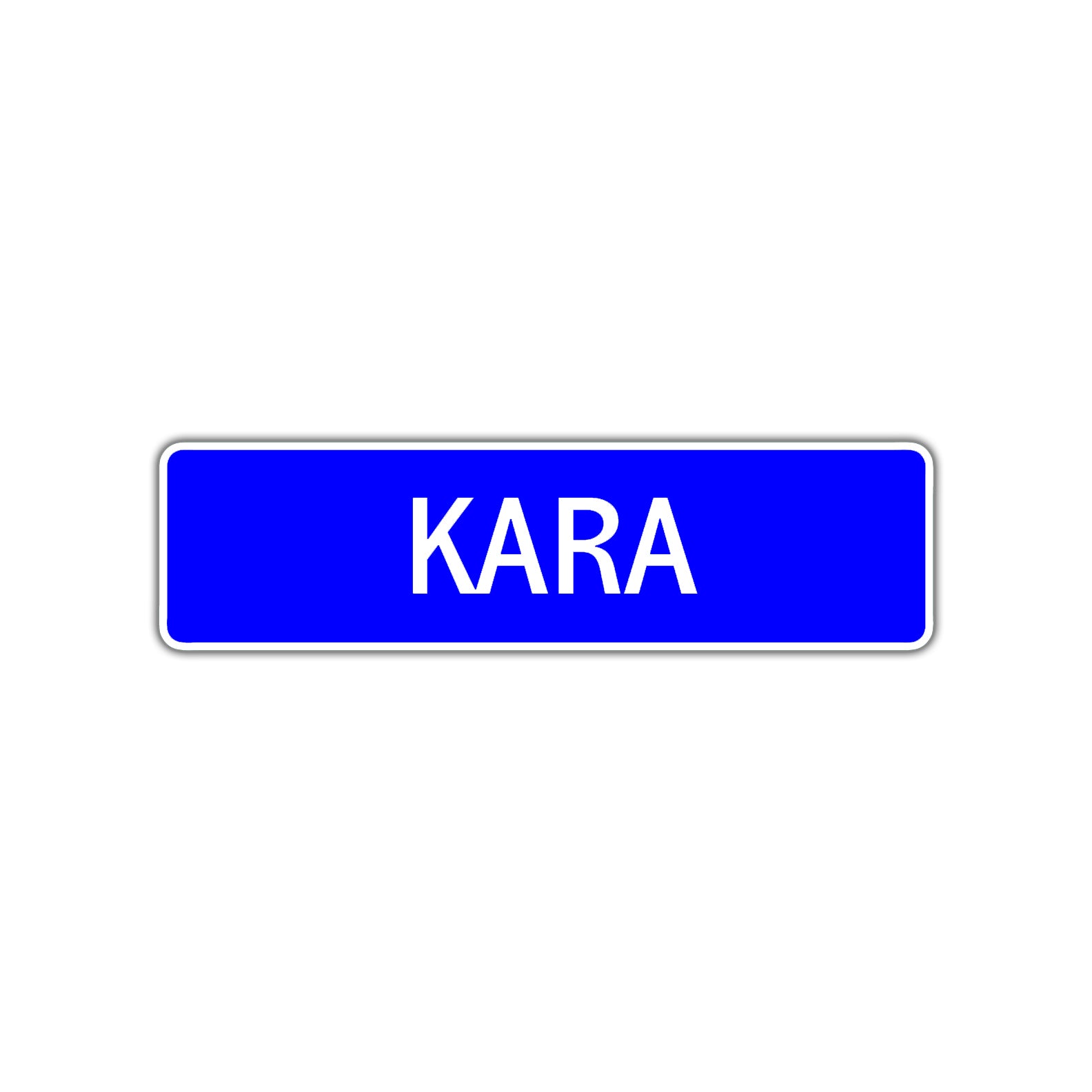 Kara Street Metal Sign Plate