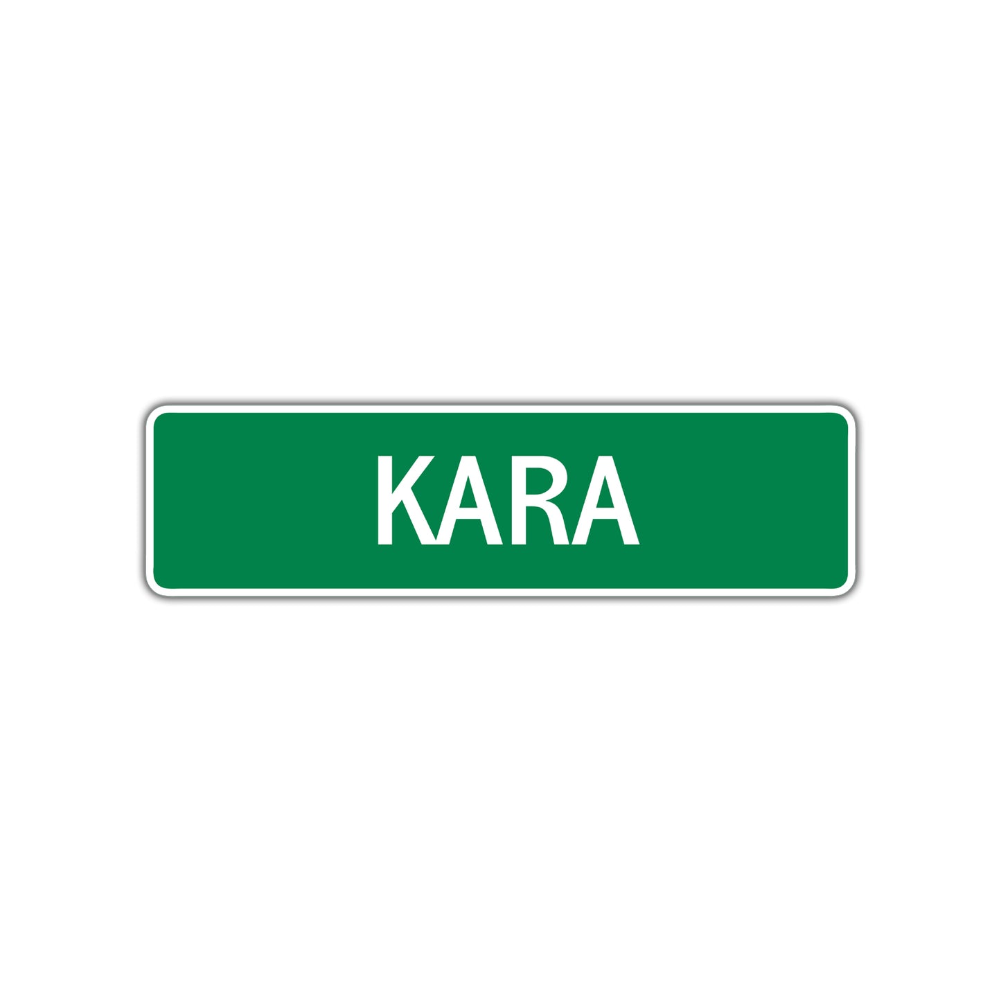 Kara Street Sign Plate