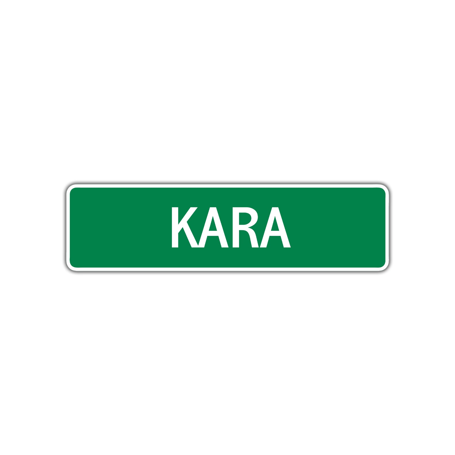 Kara Street Sign Plate