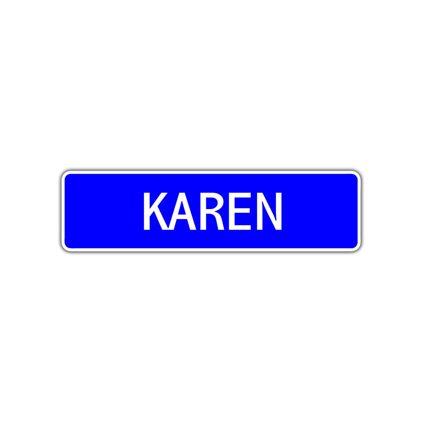 Karen Street Metal Sign Plate