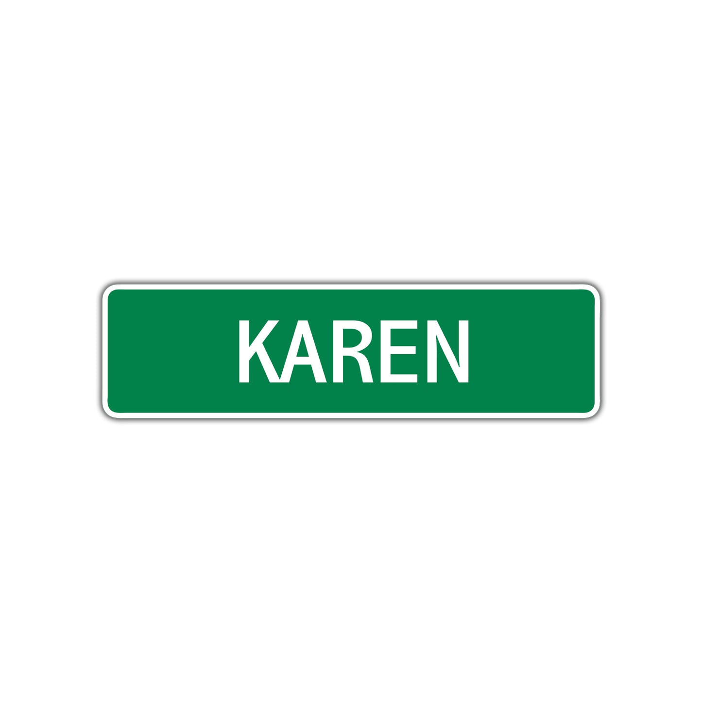 Karen Street Sign Plate