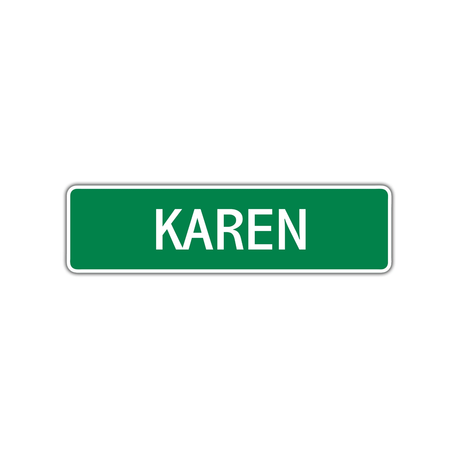 Karen Street Sign Plate