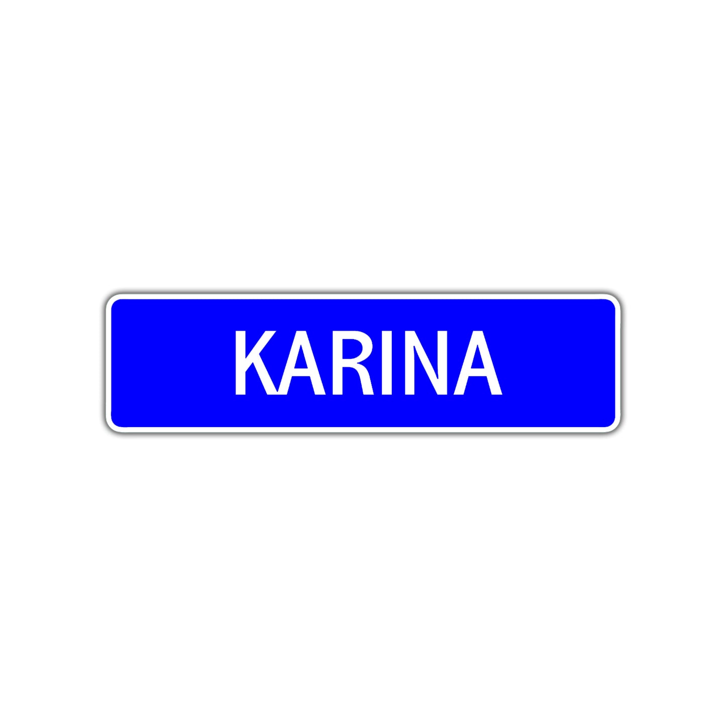 Karina Street Metal Sign Plate