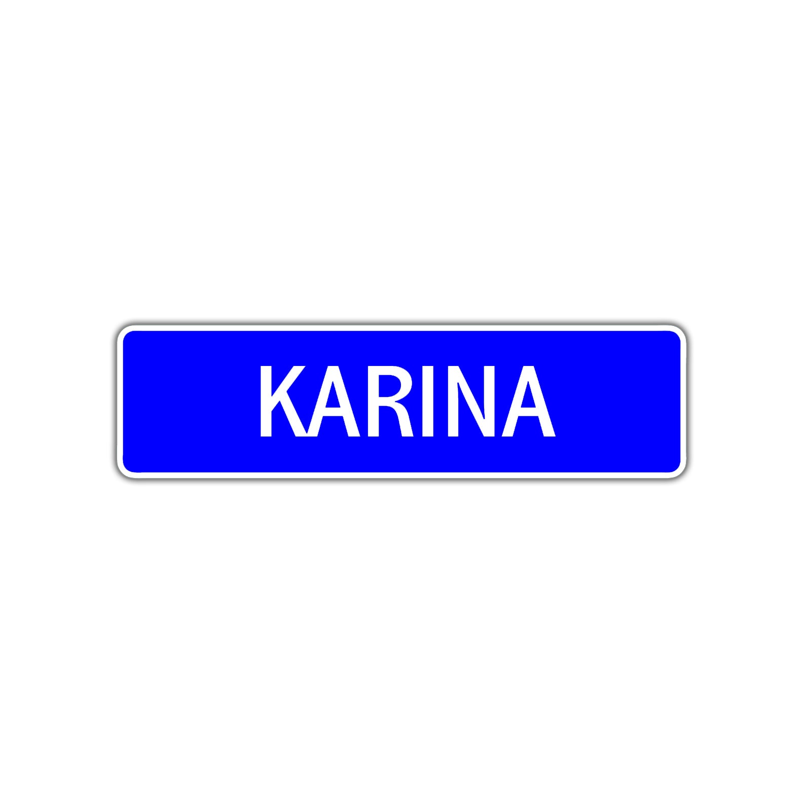 Karina Street Metal Sign Plate