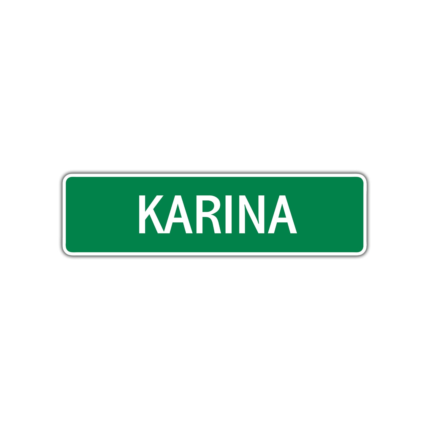 Karina Street Sign Plate