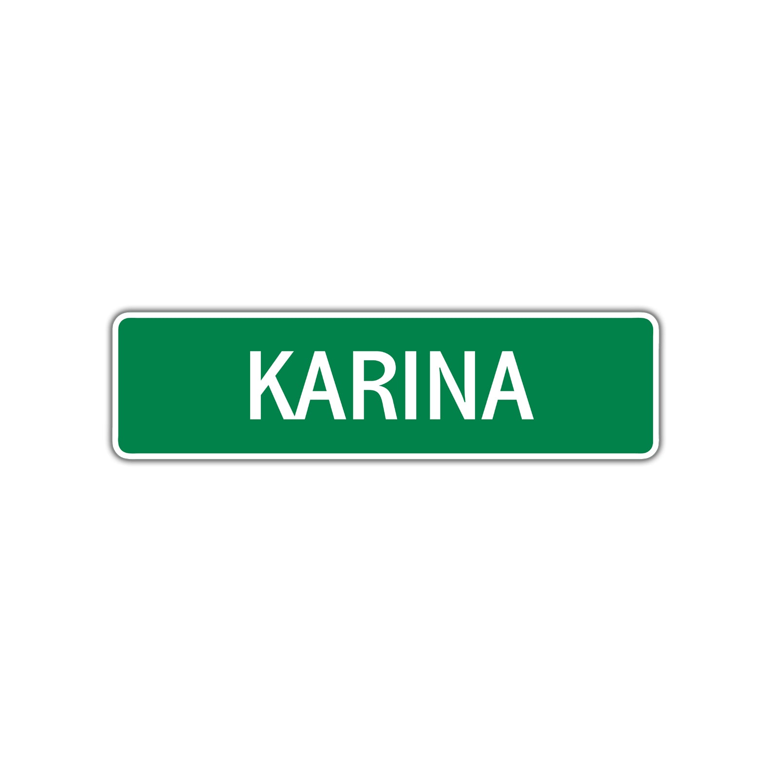Karina Street Sign Plate