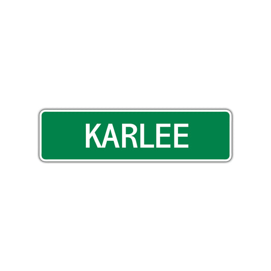 Karlee Street Sign