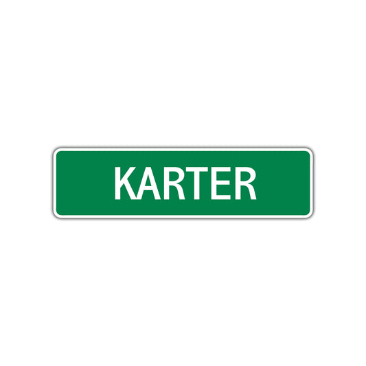 Karter Street Sign 