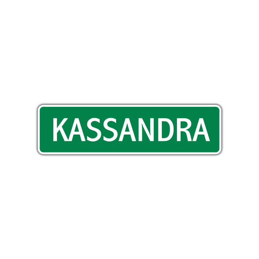 Kassandra Street Sign