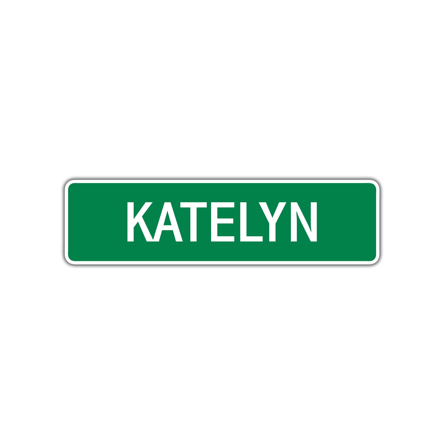 Katelyn Street Sign Plate