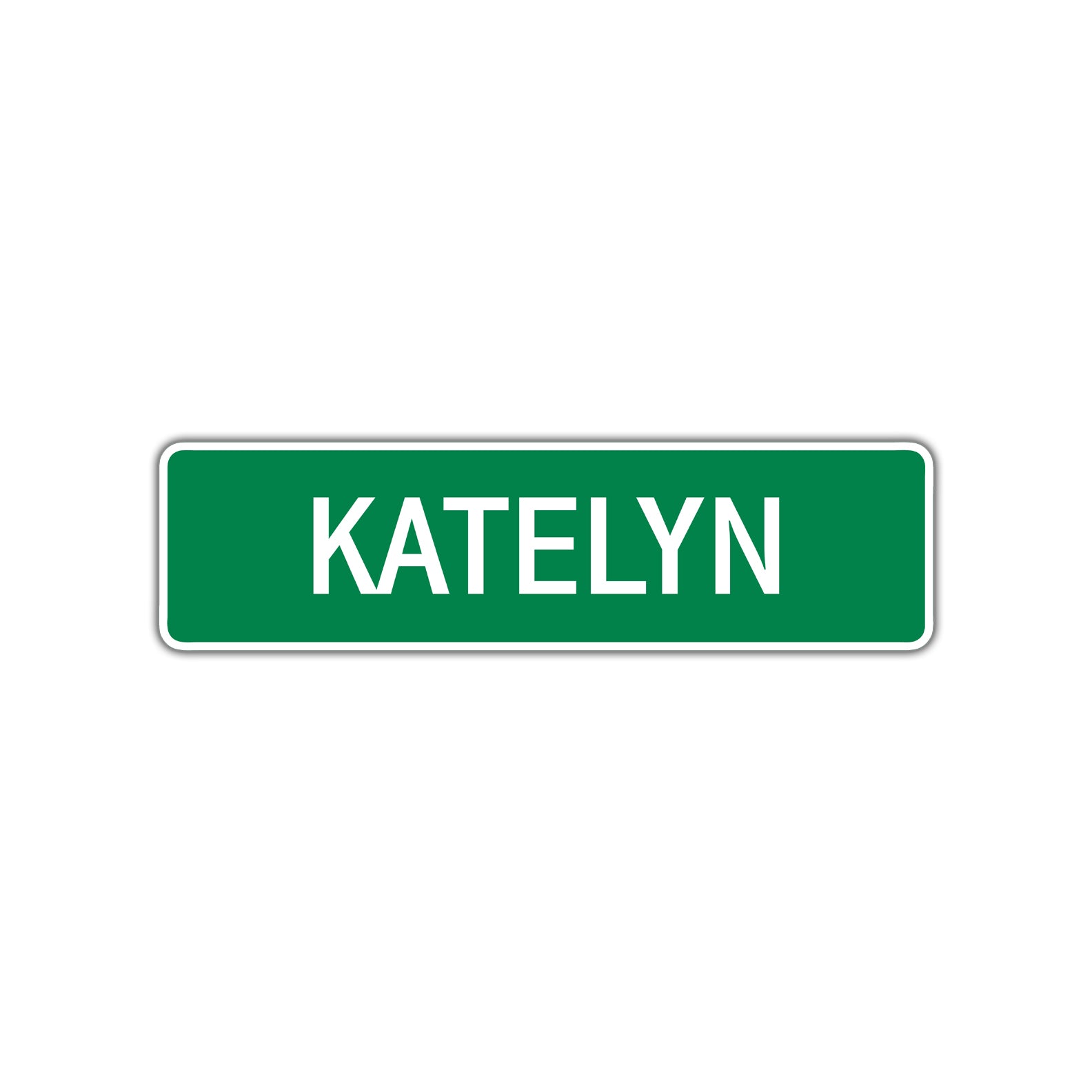 Katelyn Street Sign Plate