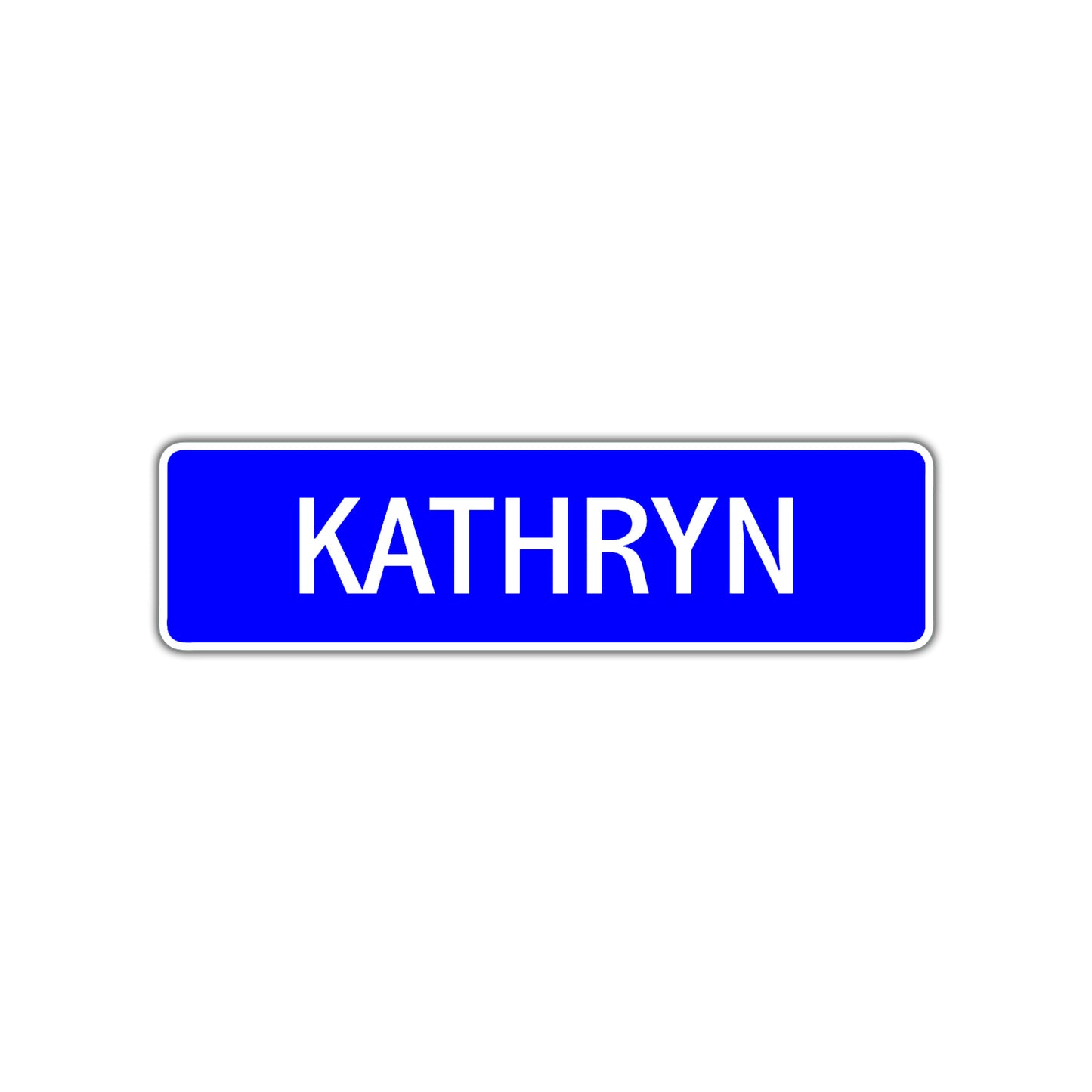 Kathryn Street Metal Sign Plate