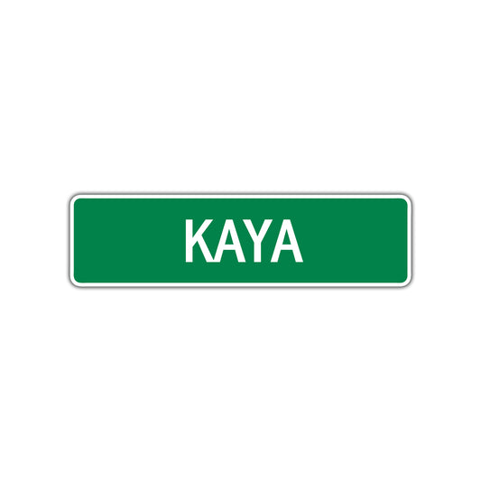 Kaya Street Sign