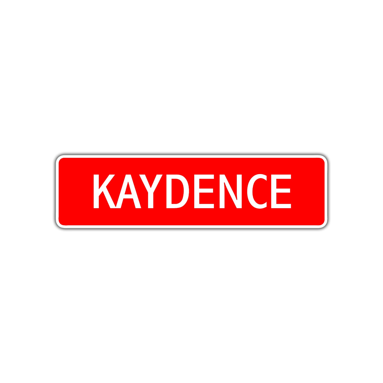 Kaydence Street Sign Plate