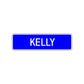 Kelly Street Metal Sign Plate