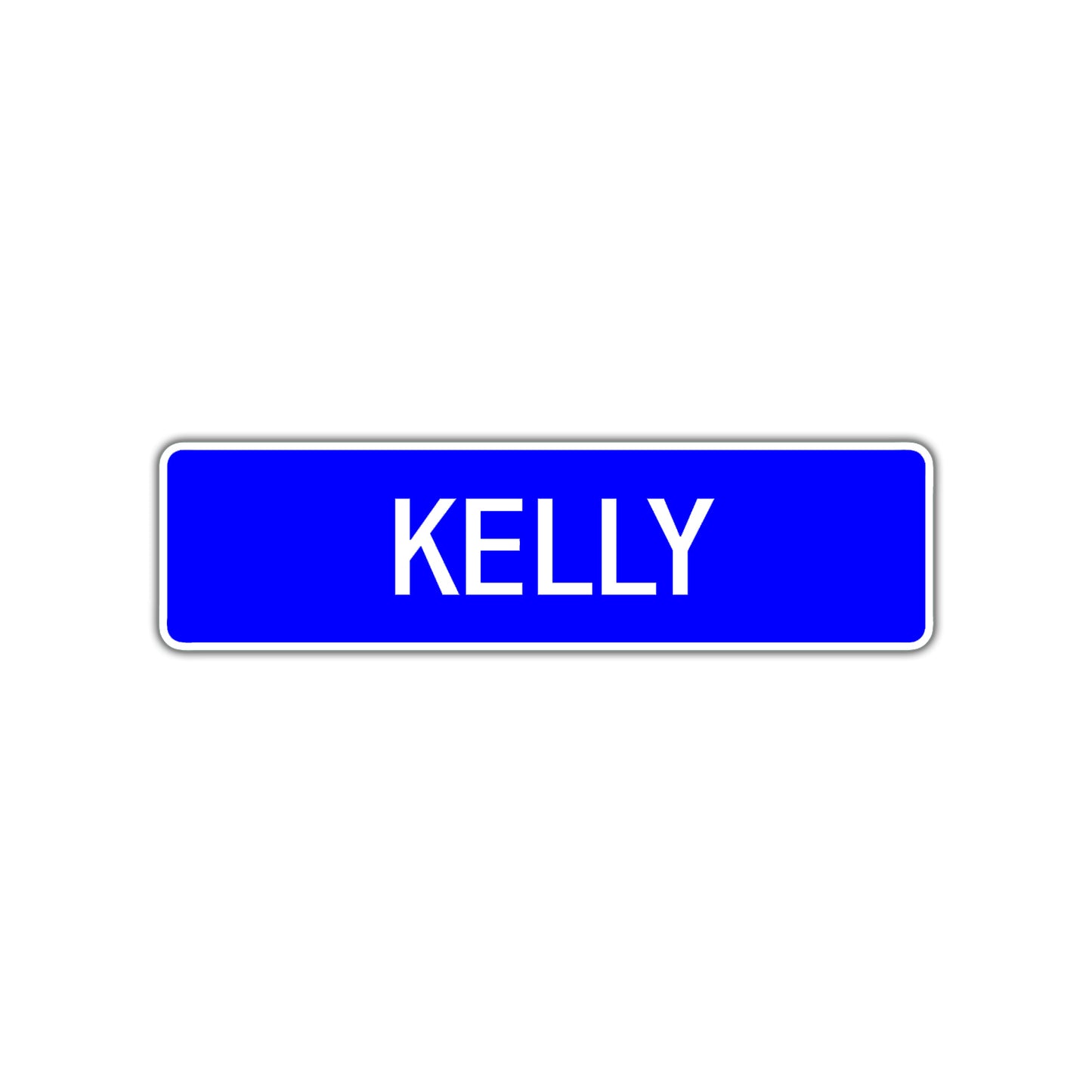 Kelly Street Metal Sign Plate