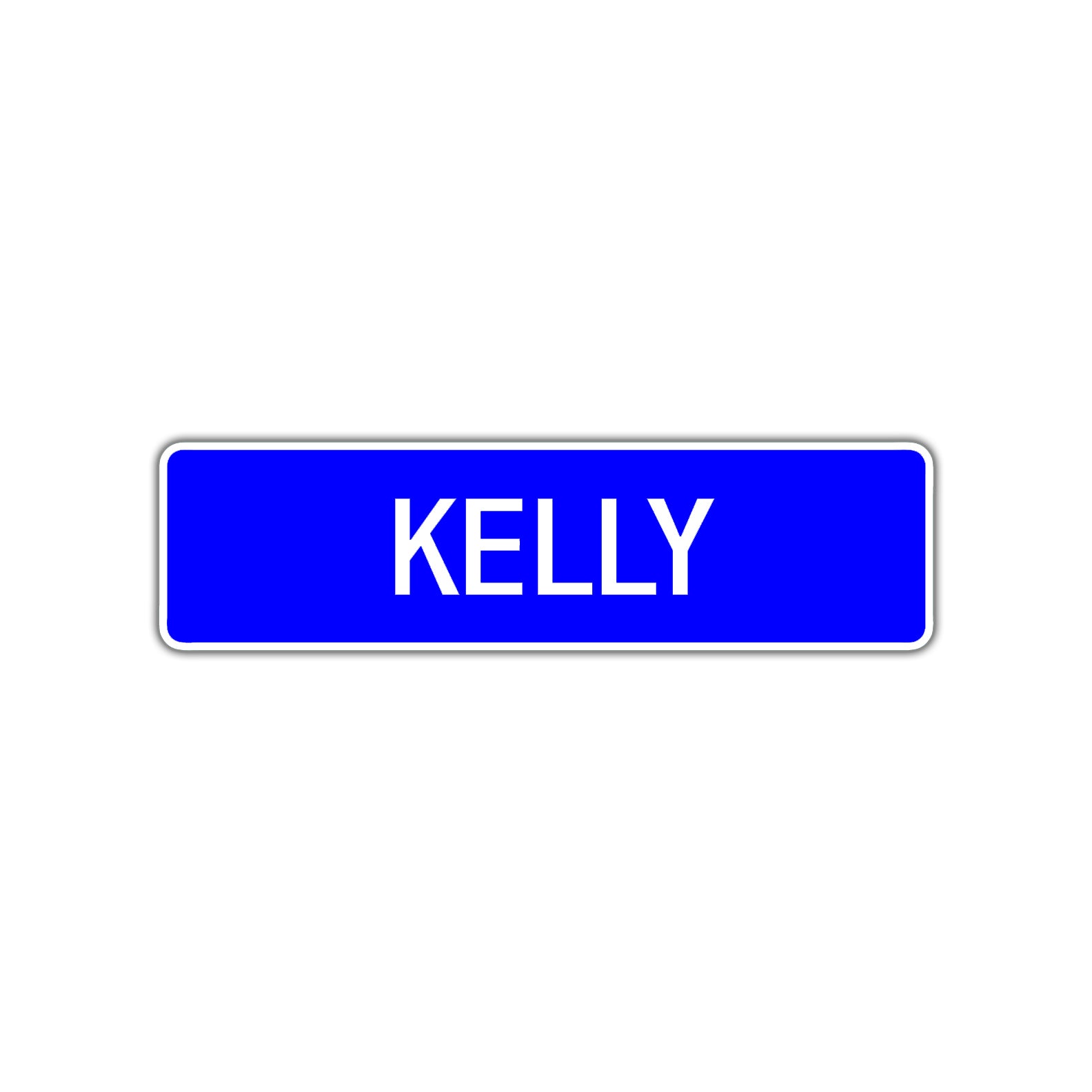 Kelly Street Metal Sign Plate