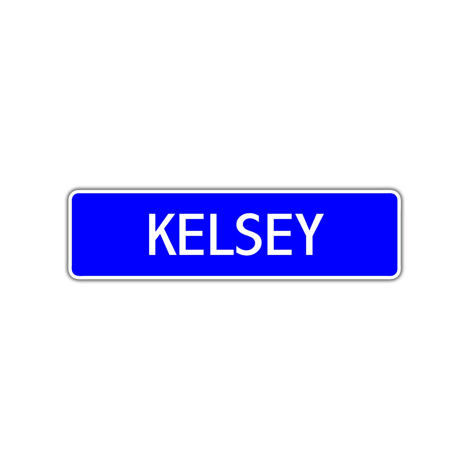 Kelsey Street Metal Sign Plate