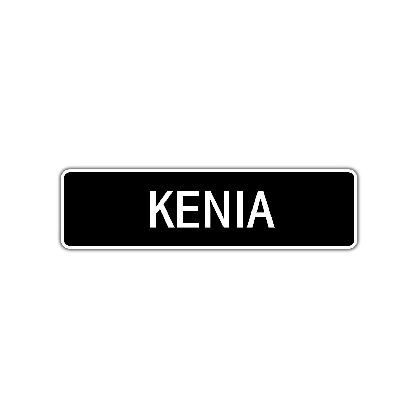 Kenia Street Metal Sign  