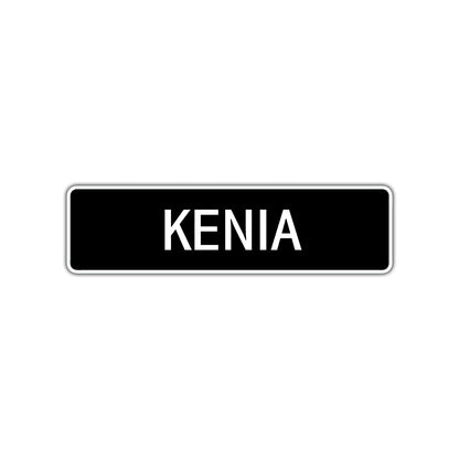 Kenia Street Metal Sign  