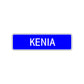 Kenia Street Metal Sign Plate