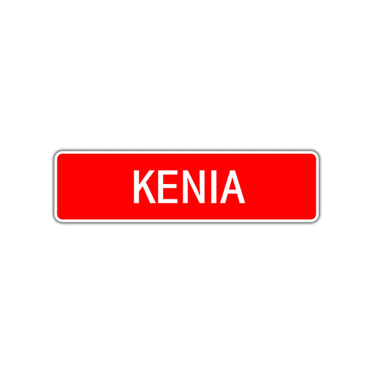 Kenia Street Sign